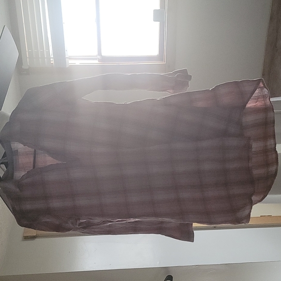 MY CHILDRENS PLACE SIZE 14 / XL PINK/WHITE PLAID SHIRT BUTTON UP WITH COLLER - Picture 4 of 4
